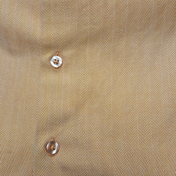 BACHRACH Men's Dress Shirt 16 32/33 Peach Orange Pinstripe Cotton Blend EUC - Picture 12 of 12